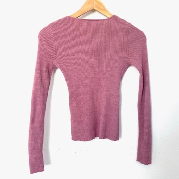 Derek Heart Mauve Knit Top - Picture 3 of 3